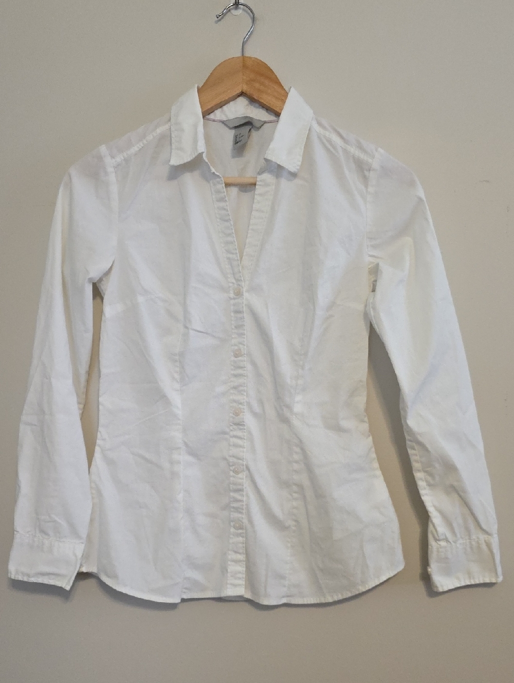 H&M White Collared Button Shirt